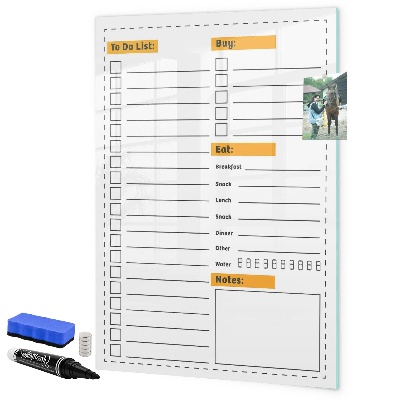 Tableau magnétique effaçable Planifier ses tâches et ses achats avec style