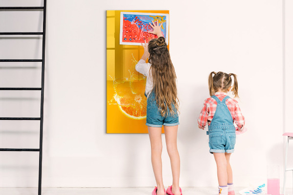 Tableau magnétique effaçable Un tableau coloré pour les photos et les notes
