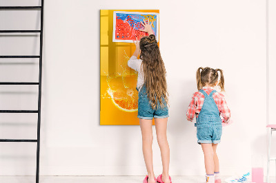 Tableau magnétique effaçable Un tableau coloré pour les photos et les notes