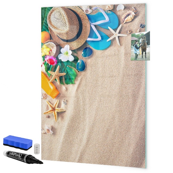 Tableau effaçable magnétique Un tableau créatif pour les souvenirs de vacances