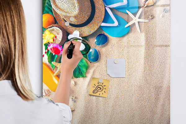 Tableau effaçable magnétique Un tableau créatif pour les souvenirs de vacances