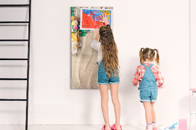 Tableau effaçable magnétique Un tableau créatif pour les souvenirs de vacances