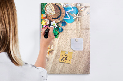 Tableau effaçable magnétique Un tableau créatif pour les souvenirs de vacances