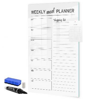 Tableau effaçable magnétique Planificateur de repas pour chaque semaine