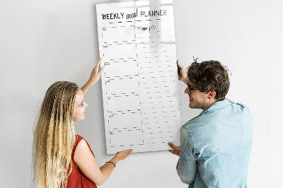 Tableau effaçable magnétique Planificateur de repas pour chaque semaine