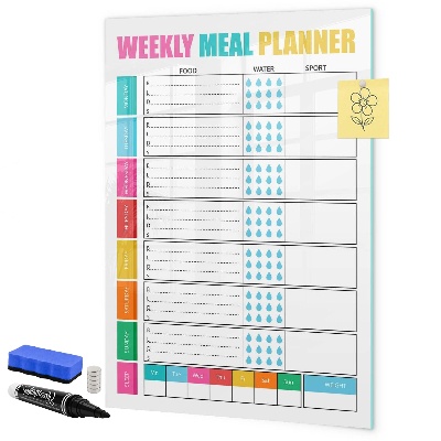 Tableau effaçable magnétique Planificateur de repas pour chaque semaine