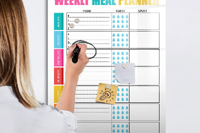 Tableau effaçable magnétique Planificateur de repas pour chaque semaine