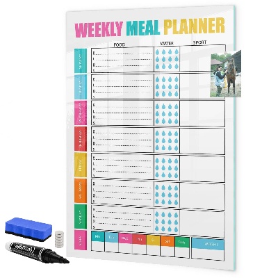 Tableau effaçable magnétique Planificateur de repas pour chaque semaine
