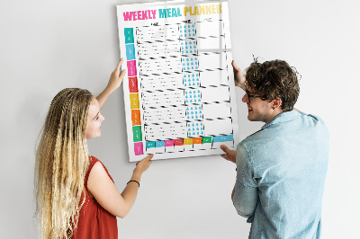 Tableau effaçable magnétique Planificateur de repas pour chaque semaine