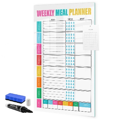 Tableau effaçable magnétique Planificateur de repas pour chaque semaine