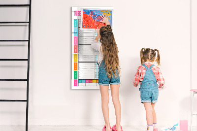 Tableau effaçable magnétique Planificateur de repas pour chaque semaine