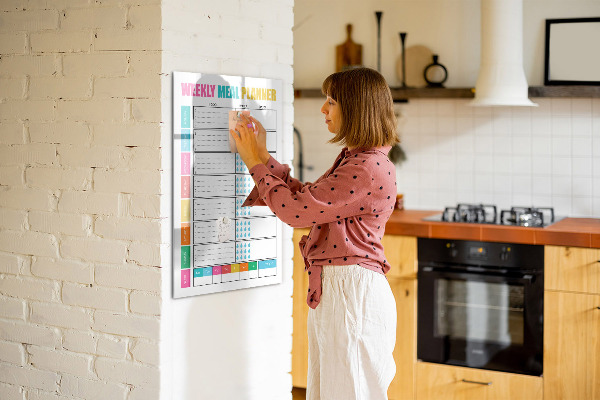 Tableau effaçable magnétique Planificateur de repas pour chaque semaine