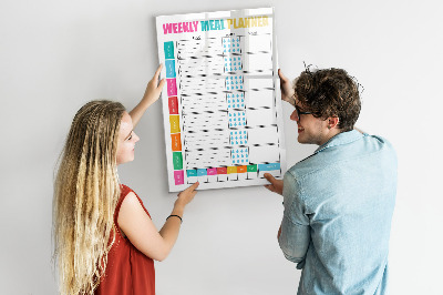 Tableau effaçable magnétique Planificateur de repas pour chaque semaine