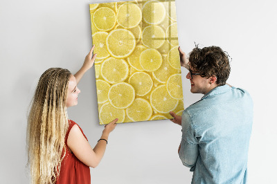 Tableau effaçable magnétique Tableau mémo citron coloré