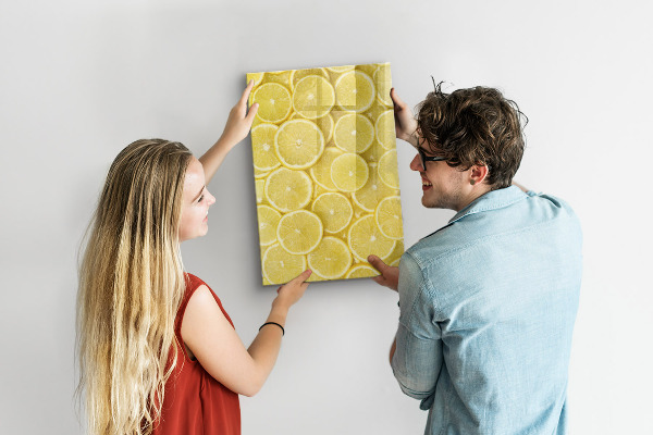Tableau effaçable magnétique Tableau mémo citron coloré