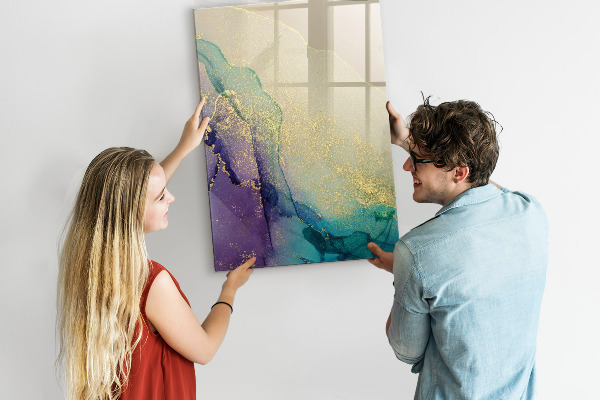 Tableau effaçable magnétique Des souvenirs colorés sur un tableau en liège