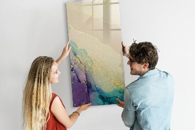 Tableau effaçable magnétique Des souvenirs colorés sur un tableau en liège