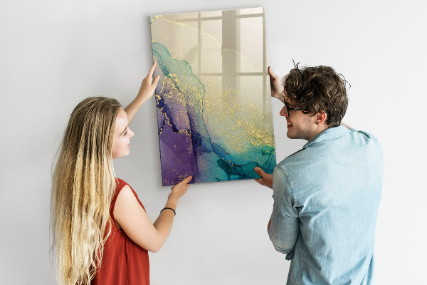Tableau effaçable magnétique Des souvenirs colorés sur un tableau en liège