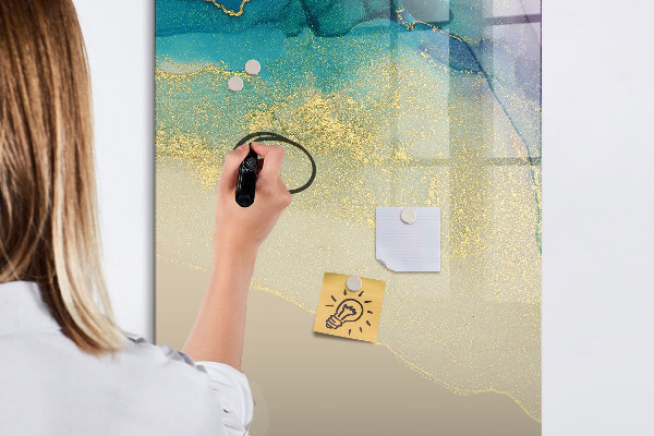 Tableau magnétique effaçable Un tableau élégant pour les notes et les photos