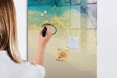 Tableau magnétique effaçable Un tableau élégant pour les notes et les photos