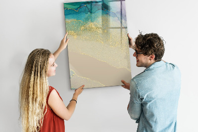 Tableau magnétique effaçable Un tableau élégant pour les notes et les photos