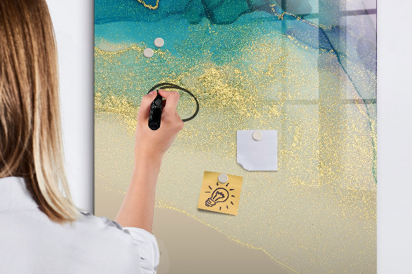 Tableau magnétique effaçable Un tableau élégant pour les notes et les photos