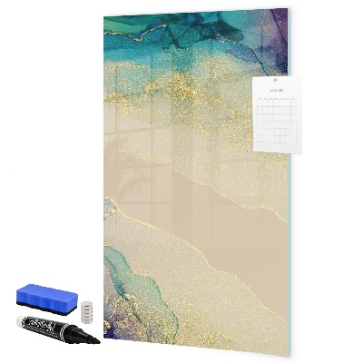 Tableau magnétique effaçable Un tableau élégant pour les notes et les photos