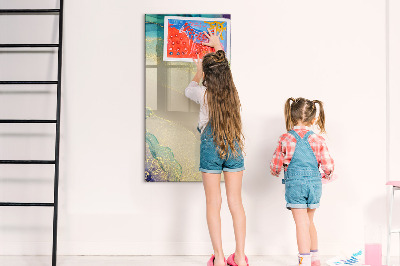 Tableau magnétique effaçable Un tableau élégant pour les notes et les photos