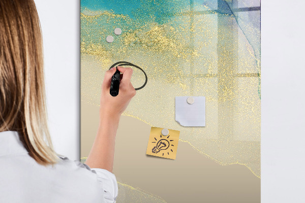 Tableau magnétique effaçable Un tableau élégant pour les notes et les photos