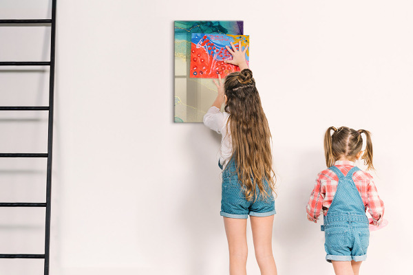 Tableau magnétique effaçable Un tableau élégant pour les notes et les photos