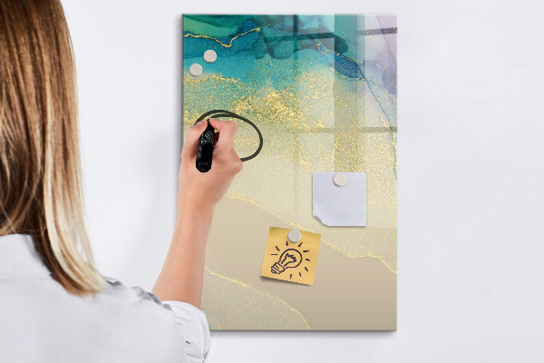 Tableau magnétique effaçable Un tableau élégant pour les notes et les photos