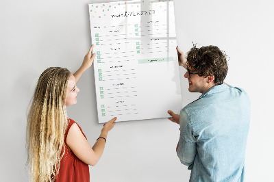 Tableau effaçable magnétique Planificateur de repas pour toute la semaine
