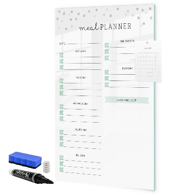 Tableau effaçable magnétique Planificateur de repas pour toute la semaine