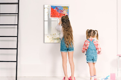 Tableau effaçable magnétique Tableau créatif pour photos et notes
