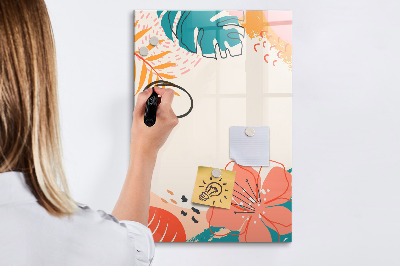 Tableau effaçable magnétique Un tableau coloré pour les notes et les photos