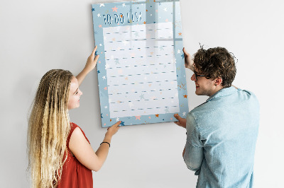 Tableau effaçable magnétique Liste de choses à faire avec espace pour les photos