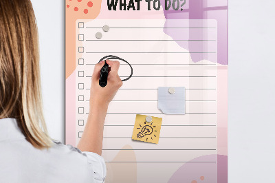 Tableau magnétique effaçable Agenda avec espace pour photos