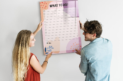 Tableau magnétique effaçable Agenda avec espace pour photos