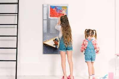 Tableau effaçable magnétique Tableau créatif pour notes et photos