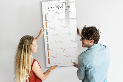 Tableau effaçable magnétique Planificateur de repas pour toute la semaine