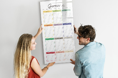 Tableau magnétique effaçable Liste de courses avec espace pour les photos