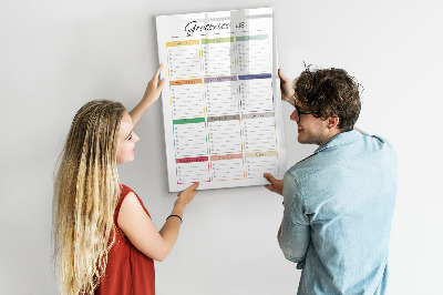 Tableau magnétique effaçable Liste de courses avec espace pour les photos