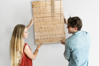 Tableau effaçable magnétique Tableau de notes sur fond en bois