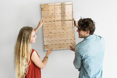 Tableau effaçable magnétique Tableau de notes sur fond en bois