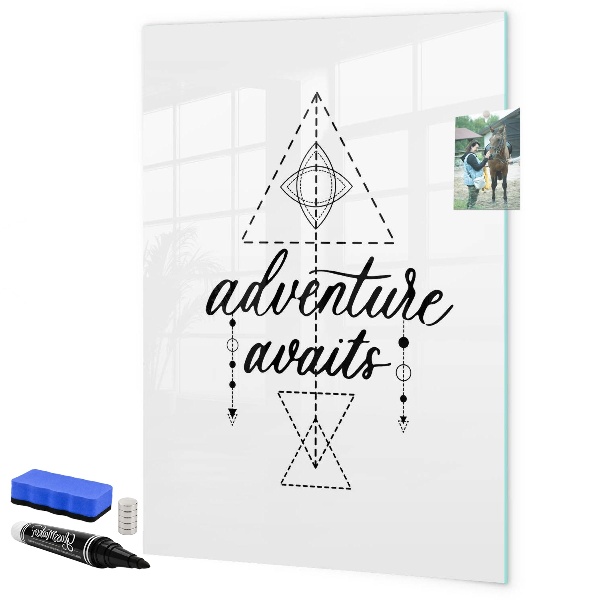 Tableau magnétique effaçable Un espace créatif pour les souvenirs et les aventures