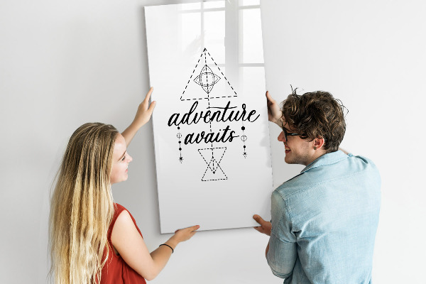 Tableau magnétique effaçable Un espace créatif pour les souvenirs et les aventures