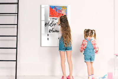 Tableau effaçable magnétique Un espace créatif pour les souvenirs et les photos