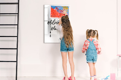 Tableau effaçable magnétique Un espace créatif pour les souvenirs et les photos