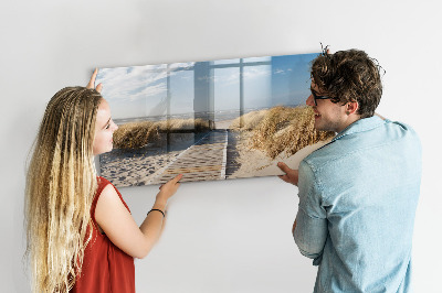 Tableau effaçable magnétique Plage, souvenirs et créativité en photos