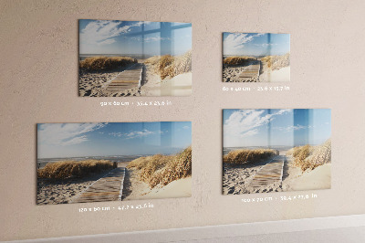 Tableau effaçable magnétique Plage, souvenirs et créativité en photos